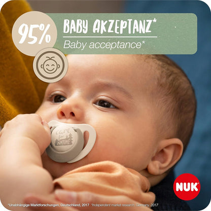 NUK for Nature upokojujúci cumlík x 2, latex, 18-36 mesiacov