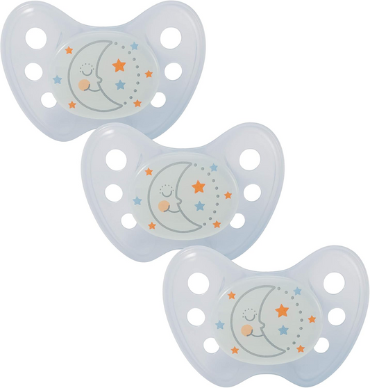 DENTISTAR NIGHT chupeta calmante de silicone 3x 0-6 meses
