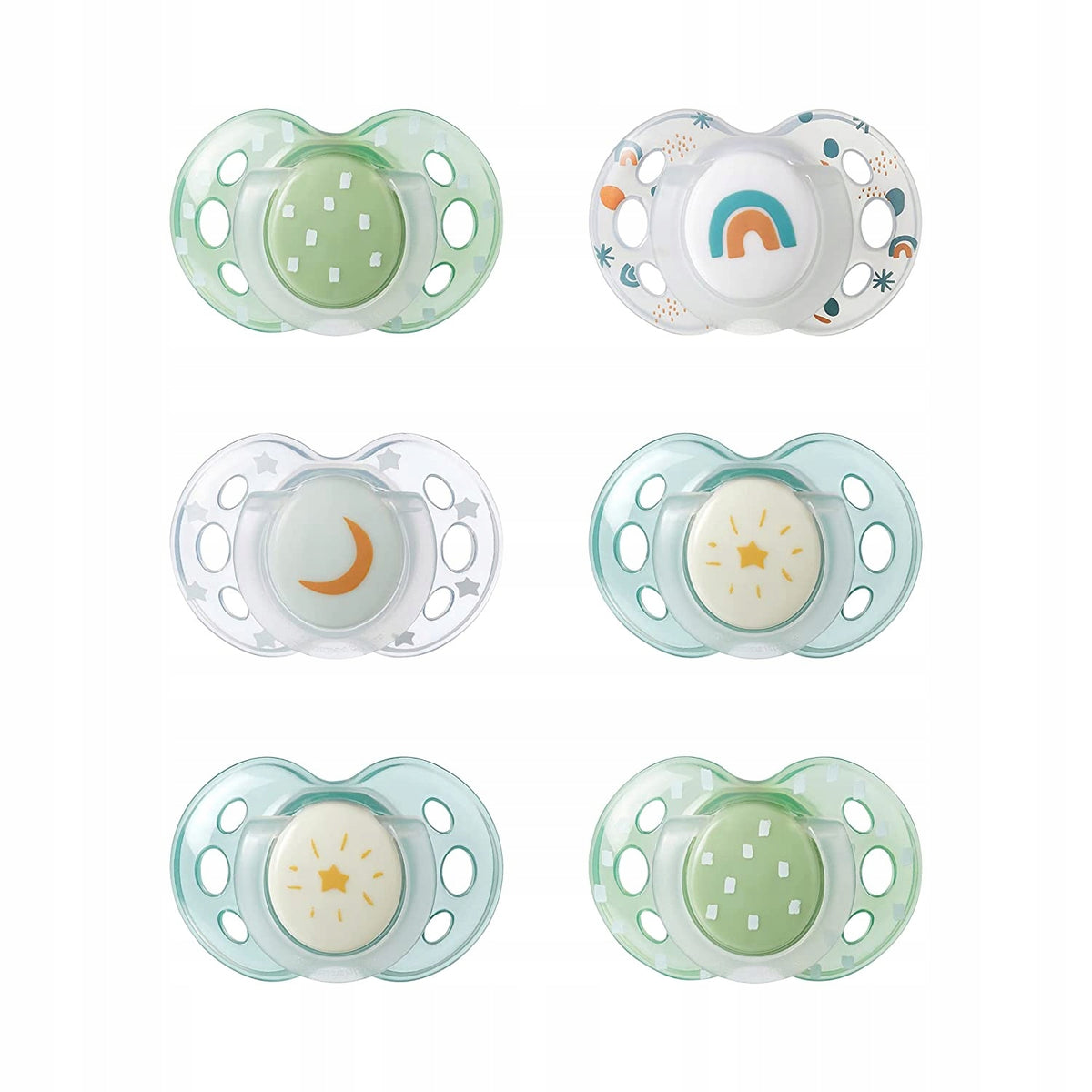 TOMMEE TIPPEE symetrické cumlíky x6 SVIETIA 18-36