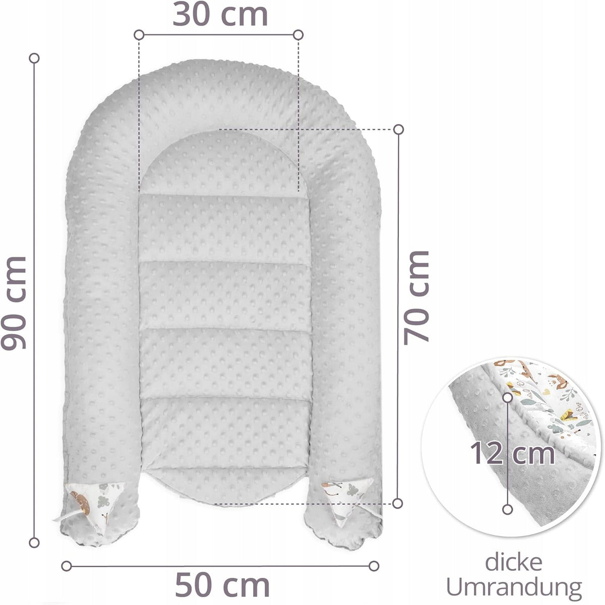 TOTSY BABY detské hniezdo kokon 90 x 50