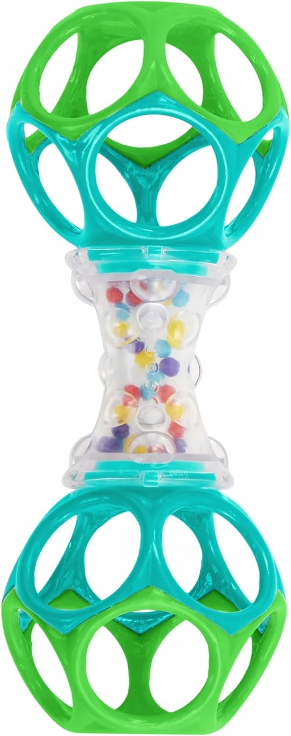 BRIGHT STARTS Oball Shaker hryzadlo s úchytom a hrkálkou 14,5 cm