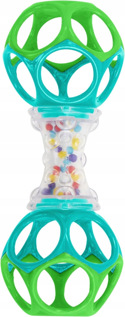 BRIGHT STARTS Oball Shaker hryzadlo s úchytom a hrkálkou 14,5 cm