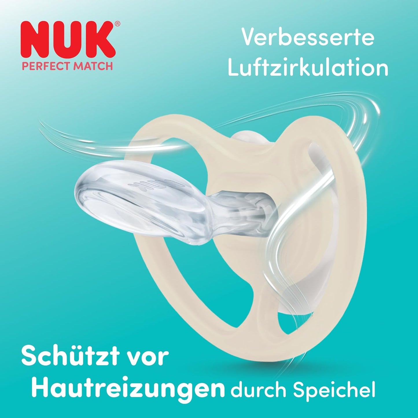 NUK Perfect Match Air Night suzetă de calmare 0-6m x2