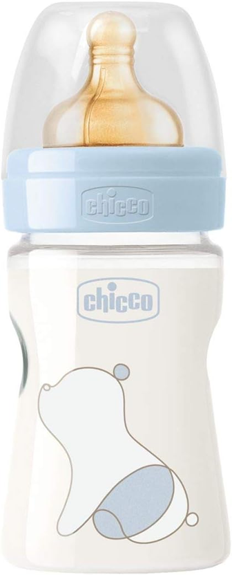 CHICCO Original Touch fľaša 150 ml latexový cumlík s pomalým prietokom 0+