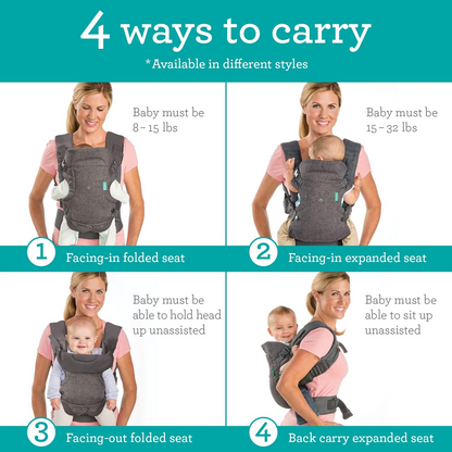 INFANTINO Flip 4v1 ergonomický nosič 3 – 14,5kg