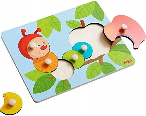 HABA Húsenica Mina puzzle 6 dielov 12 m+ drevo