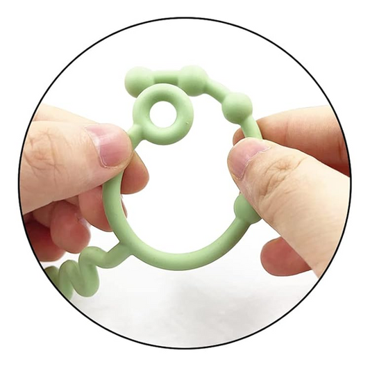 Sujetadores para bebé colgante de silicona para chupete, mordedor y juguetes 30 cm