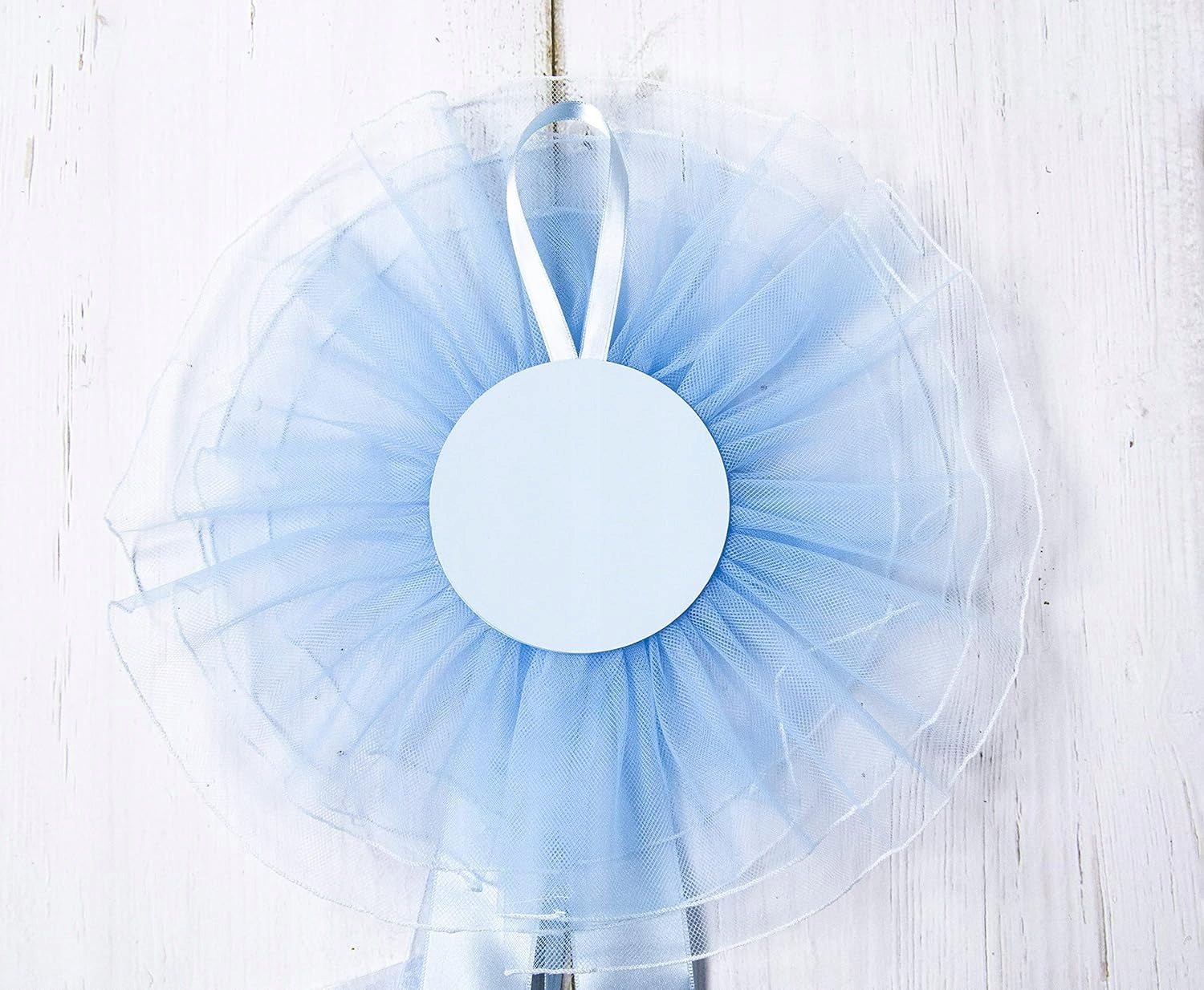 MARELI baby birth bow 32 cm ceramic tulle satin