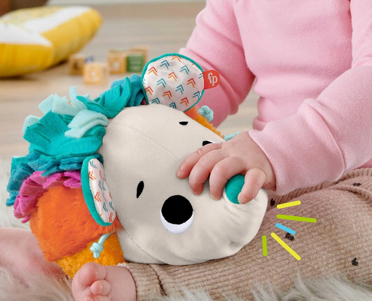 FISHER-PRICE HBP42 Mäkučký ježko senzorická plyšová hračka