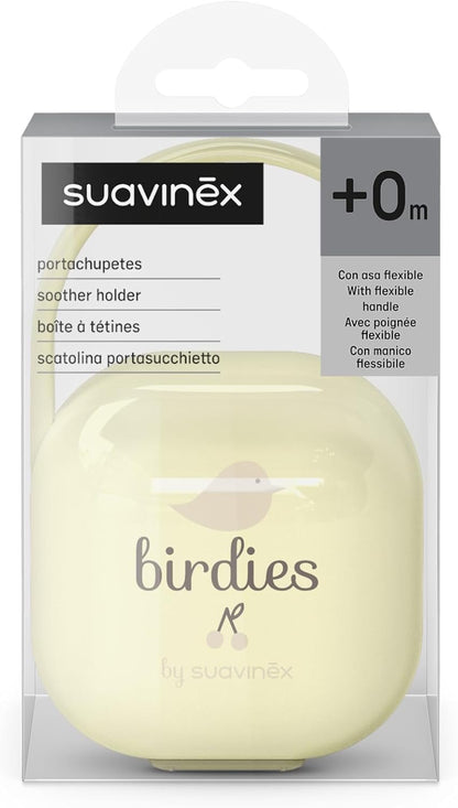 SUAVINEX Birdies case for 2 pacifiers
