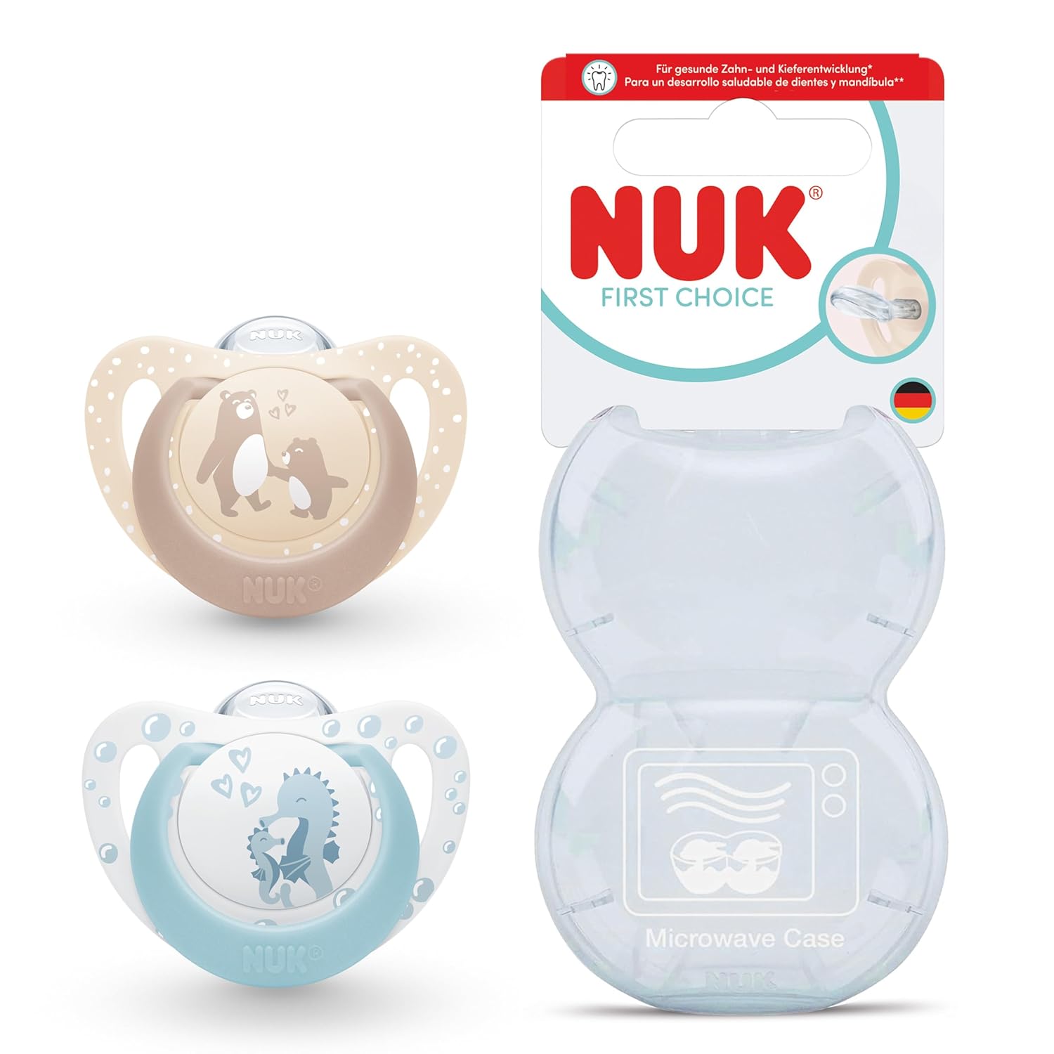 NUK First Choice smoczek uspokajający silikonowy x2 0-6m