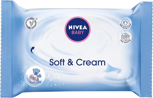 NIVEA BABY Soft & Cream wet wipes x63