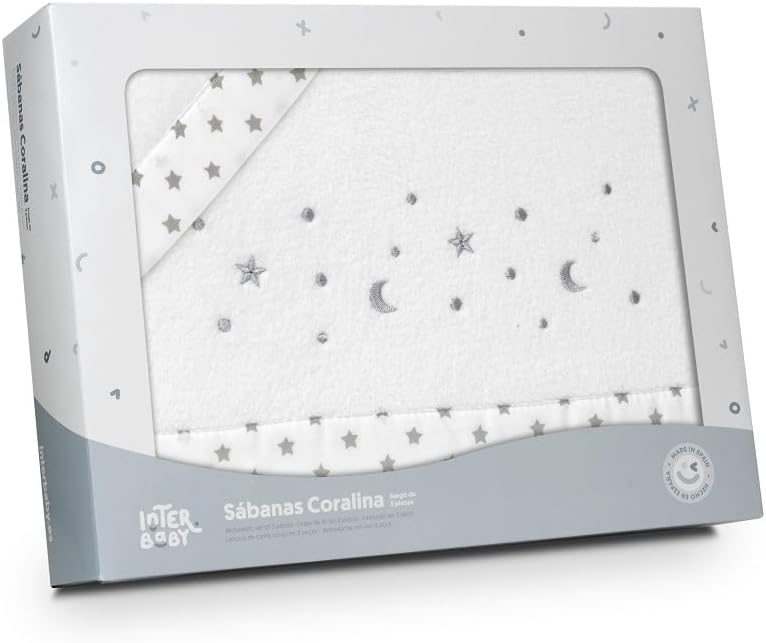 INTERBABY Bettwäsche-Set für Kinderbetten 60x120 cm Coralina