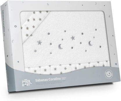 INTERBABY súprava posteľnej bielizne do postieľky 60x120 cm Coralina