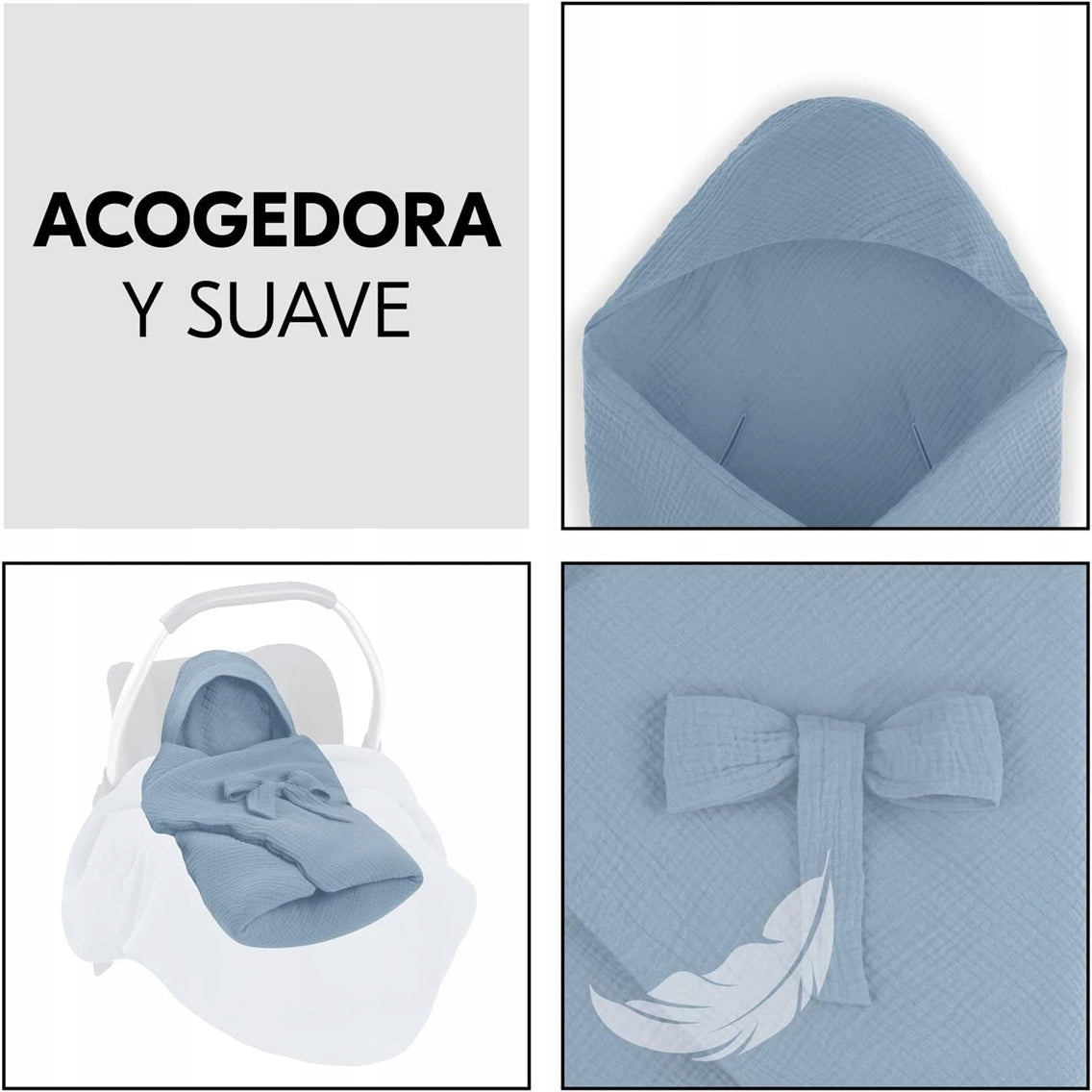 HAUCK SNUGGLE SO COSY zavinovačka na autosedačku a kočík, deka 75x75