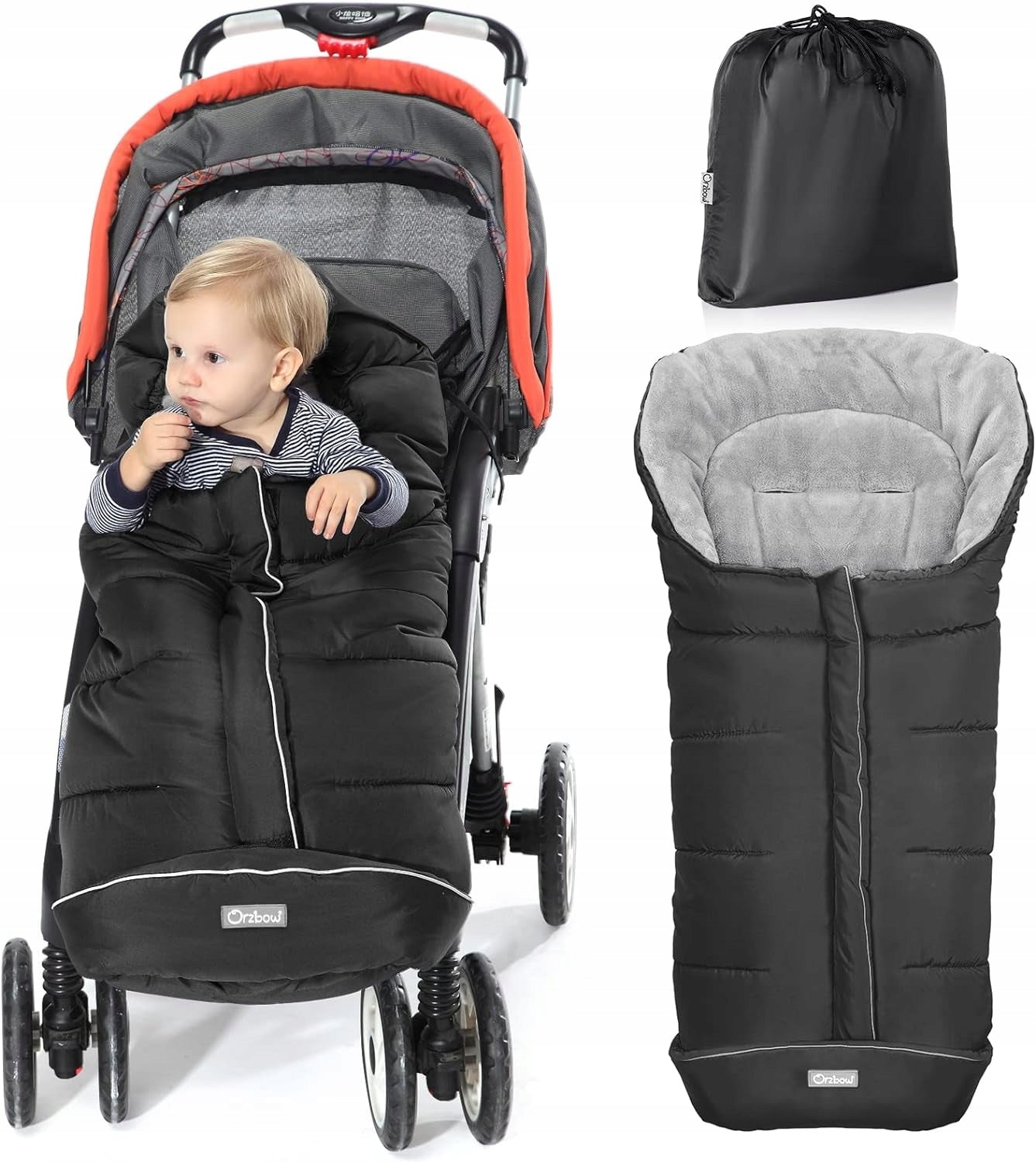 ORZBOW universal insulated stroller footmuff