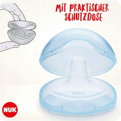 NUK dojčiace klobúčiky na bradavky 20mm veľ. M x2