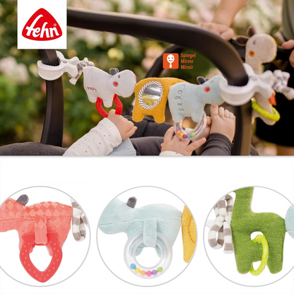 FEHN retiazka, prívesok na kočík, postieľku a autosedačku LOOPY & LOTTA 55 cm