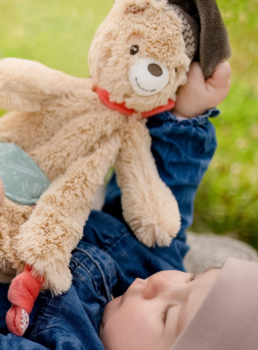 FEHN Urso Bruno comforter peluche manta 27 x 27 cm