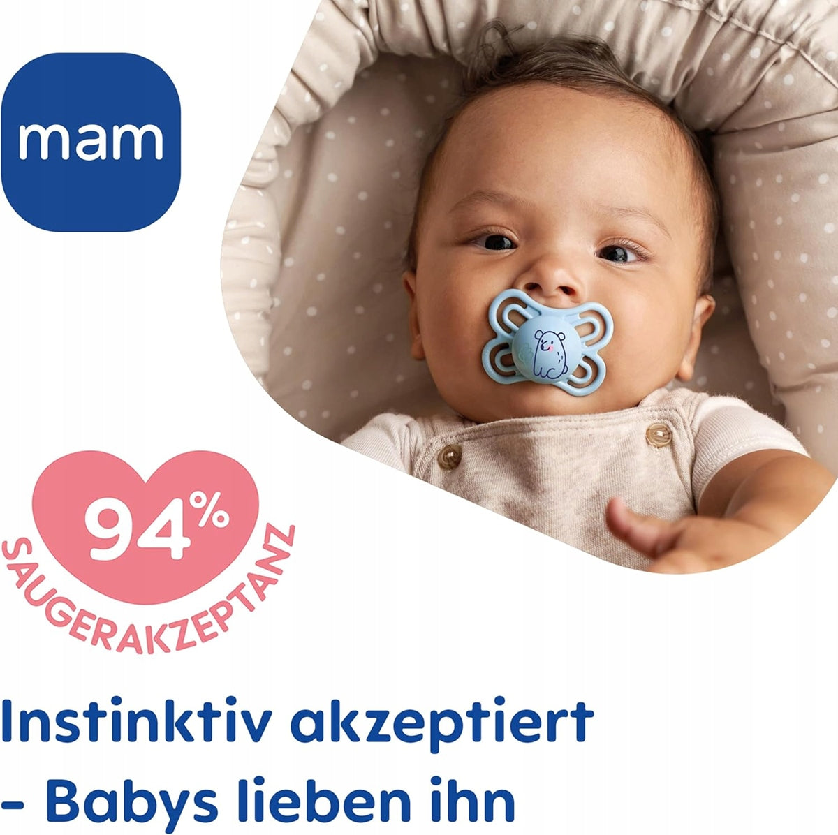 MAM Perfect smoczek uspokajający x2 0-6msc + box