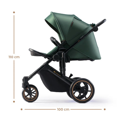 KINDERKRAFT PRIME2 2w1 wózek wielofunkcyjny do 22kg – DARK GREEN – zdjęcie 4
