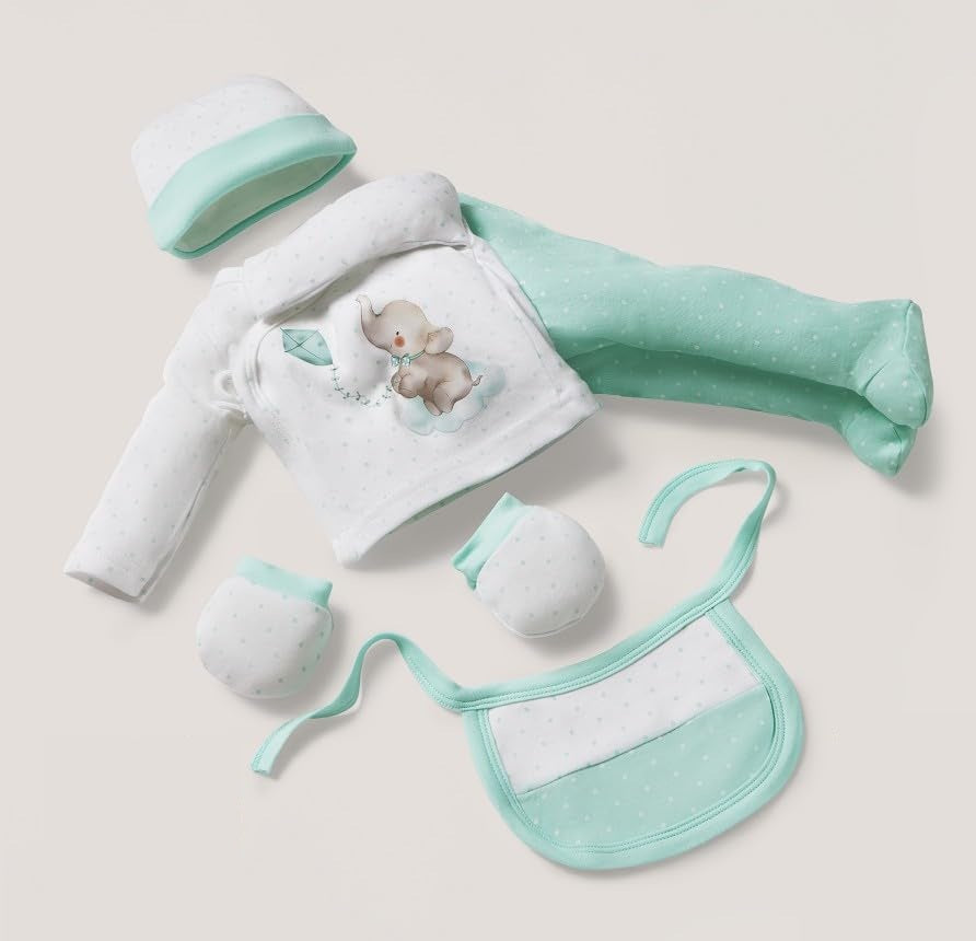 INTERBABY bavlnená darčeková súprava pre bábätká 5 ks