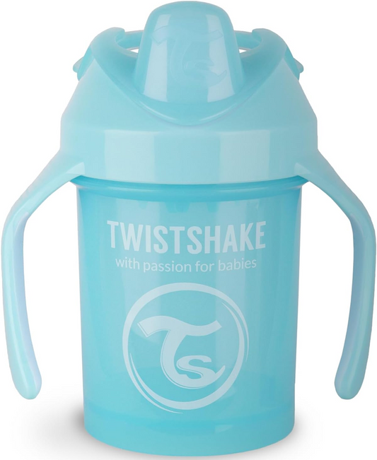 TWISTSHAKE Mini Cup netekoucí hrnek s náustkem a mixérem 230 ml 4 m+