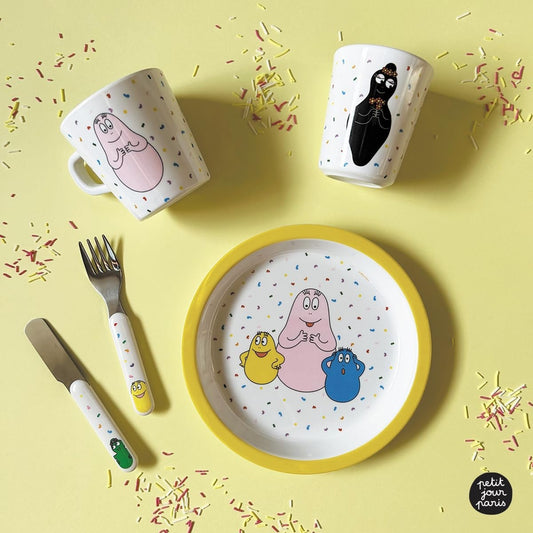PETIT JOURS PARIS dezertný tanierik pre deti BARBAPAPA 18 cm
