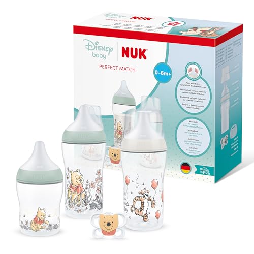 NUK Perfect Match súprava antikolikových fliaš 0+ 4-dielna DISNEY