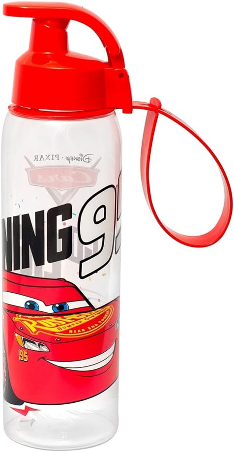 LULABI Disney Lightning McQueen Trinkflasche mit Strohhalm 0,5 l
