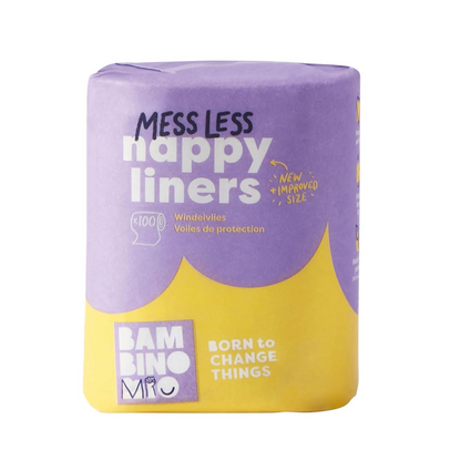 BAMBINO MIO Nappy Liners papierové vložky do plienok 11,5 x 29 cm 100 kusov