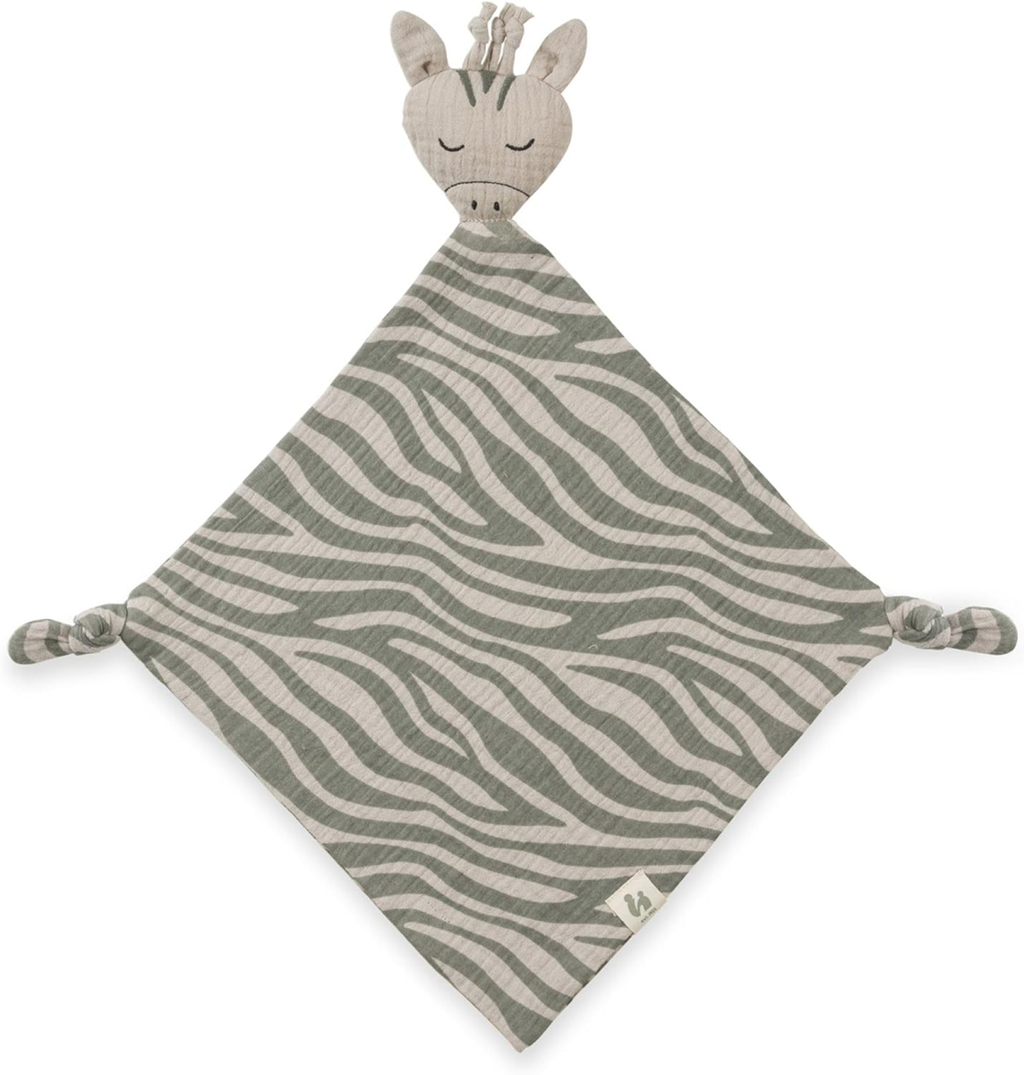 HAUCK Cuddle N Play mušelínový mojkáč 25 x 25 cm ZEBRA SAGE