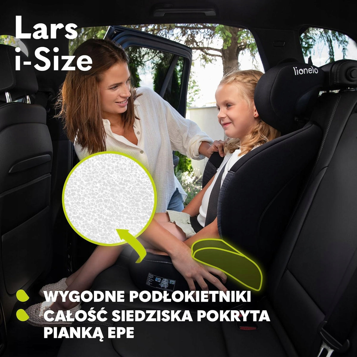 LIONELO Lars i-Size autosedačka skupiny 2 a 3