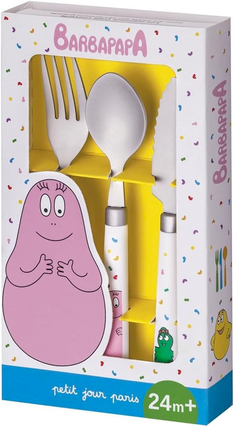 PETIT JOUR PARIS Barbapapa nerezový príbor 24 m+