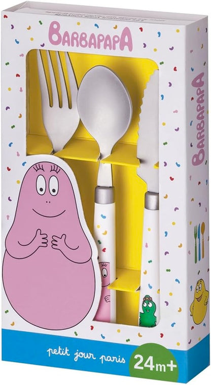 PETIT JOUR PARIS Barbapapa nerezový príbor 24 m+