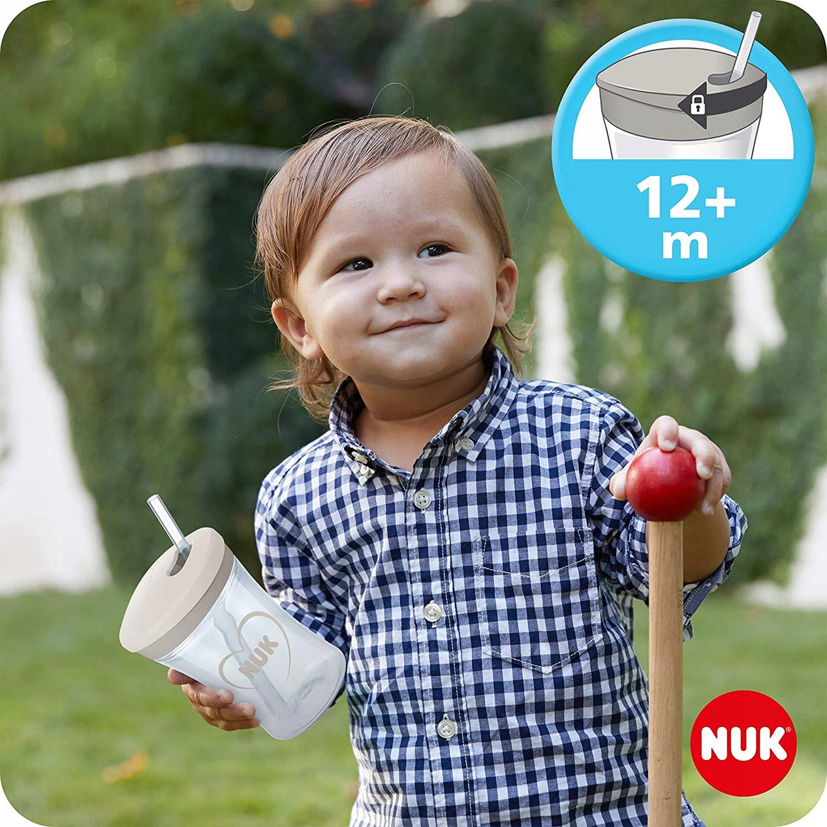 NUK súprava na učenie pitia: pohár + 3 náustky