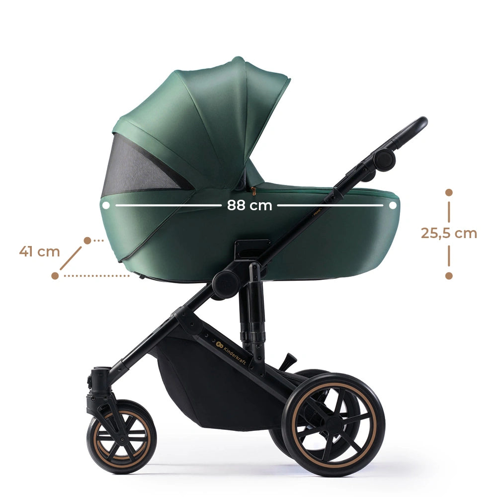 KINDERKRAFT PRIME2 PRO 3v1 multifunkčný kočík do 22kg + autosedačka MINK PRO