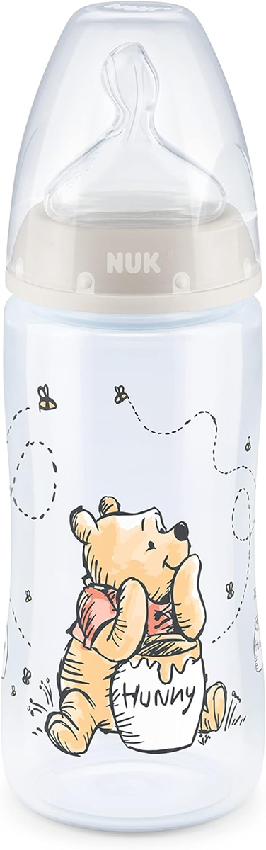 NUK First Choice+ 0-6 m FĽAŠA 300 ml indikátor teploty MEDVEDÍK PU