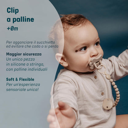 SUAVINEX Colour Essence agățătoare din silicon pentru suzetă, cu clips