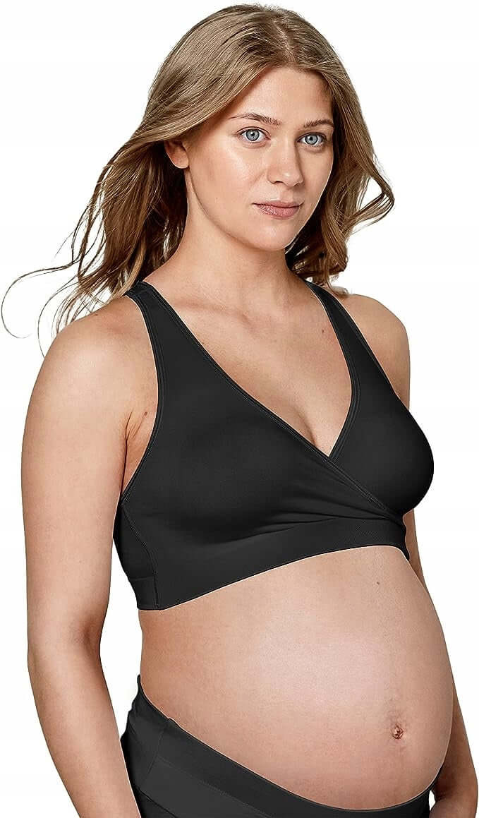 MEDELA KEEP COOL SLEEP biustonosz do karmienia na noc XL, czarny, oddychający i wygodny dla kobiet w ciąży