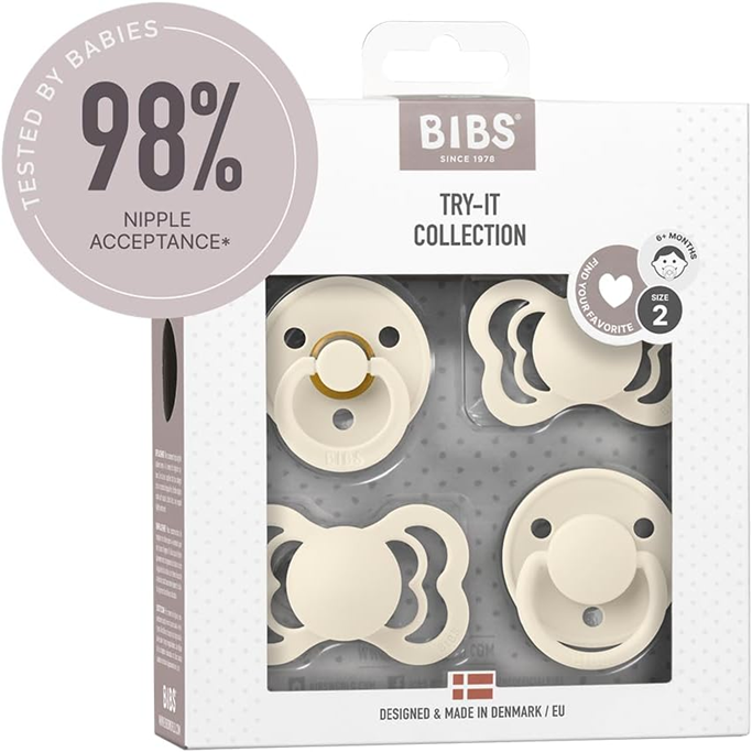 BIBS TRY-IT conjunto de chupetas 6-18 m