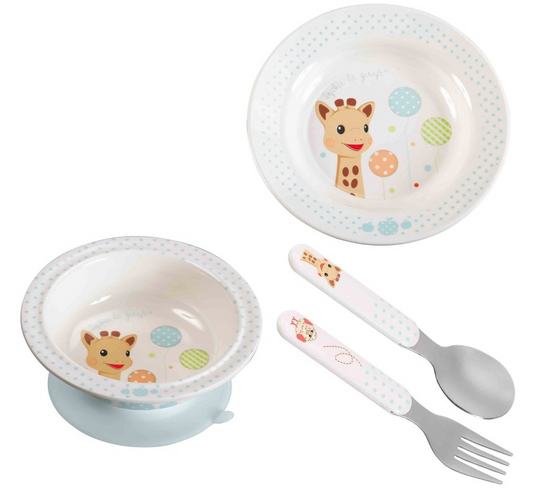 GIRAFFE SOPHIE Essgeschirr-Set 4tlg.