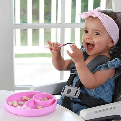 CHICCO Easy Menu silikónový trojdielny tanier s prísavkou 12 m+