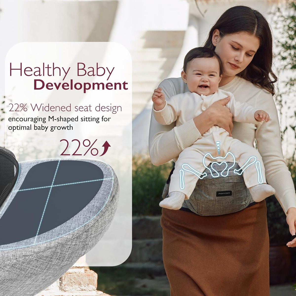 MOMCOZY nosič na bok pre deti do 20kg