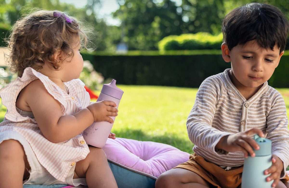 NUK Mini-Me Sip stålflaske med hård tud 300 ml 9 m+ RÆV
