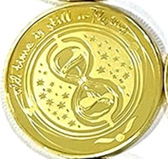BRADOC Zúbková víla pozlátená kovová minca pod vankúš 4 cm PRESÝPACIE HODINY