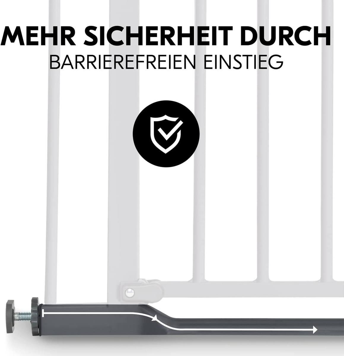 HAUCK Clear Step schodisková zábrana montovaná bez vŕtania 75-80 + 9cm