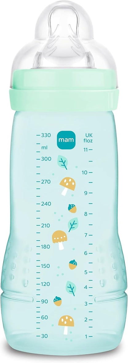 MAM Easy Active fľaša 330 ml 6 m+ cumlík 4 veľmi rýchly prietok HUBY