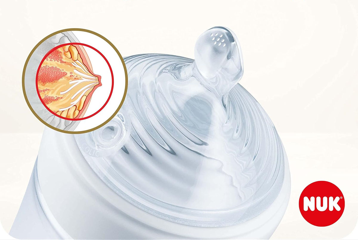 NUK Nature Sense bottle and nipple set