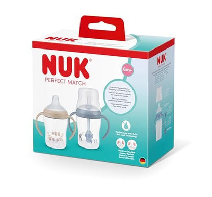NUK Perfect Match kubki ze słomką 2x150 ml 6+